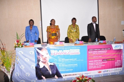19/03/15 LE CONSEIL DU CAFE-CACAO PARRAINE LE PROJET FEMMES JAYCEES-FEMMES LEADERS