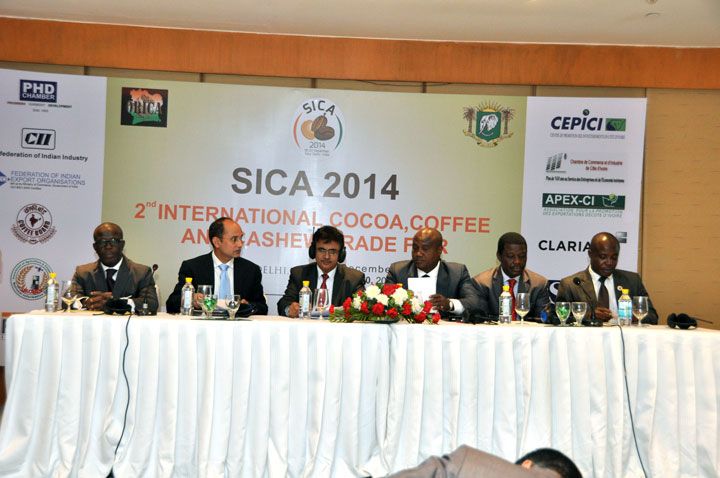 29/12/14 LE CONSEIL CAFE CACAO AU SICA 2014 EN INDE